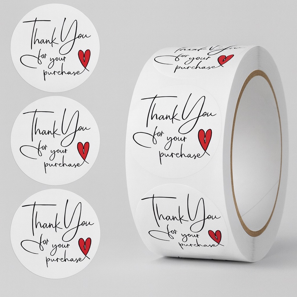 thank you for your purchase stickers | shipping supplies​ for business 1"